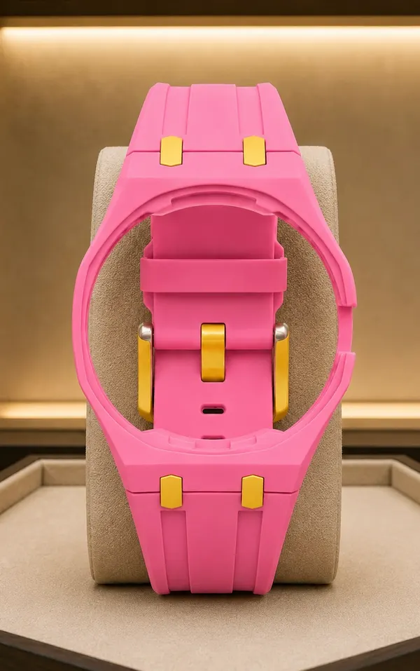 Royal Pop strap Hot Pink / Gold